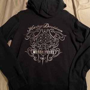 HD skull zip up